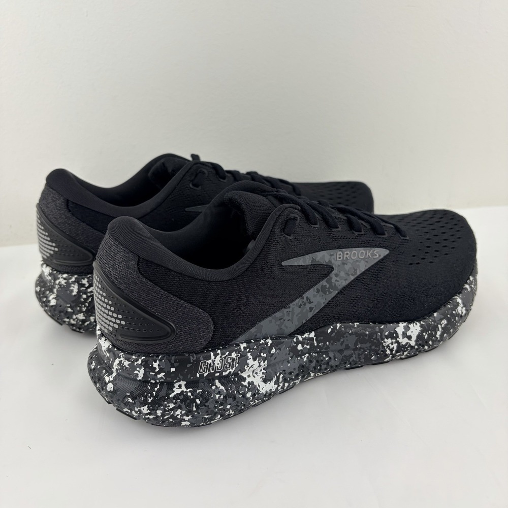 Brooks Ghost 16 Mens 8.5 D Black Grey Camo Running Shoes 1104181D062 Cushioned - Picture 4 of 9
